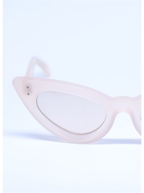 Occhiali da sole cat eye rosa con lenti specchiate Capri People | SAMANTAROSA